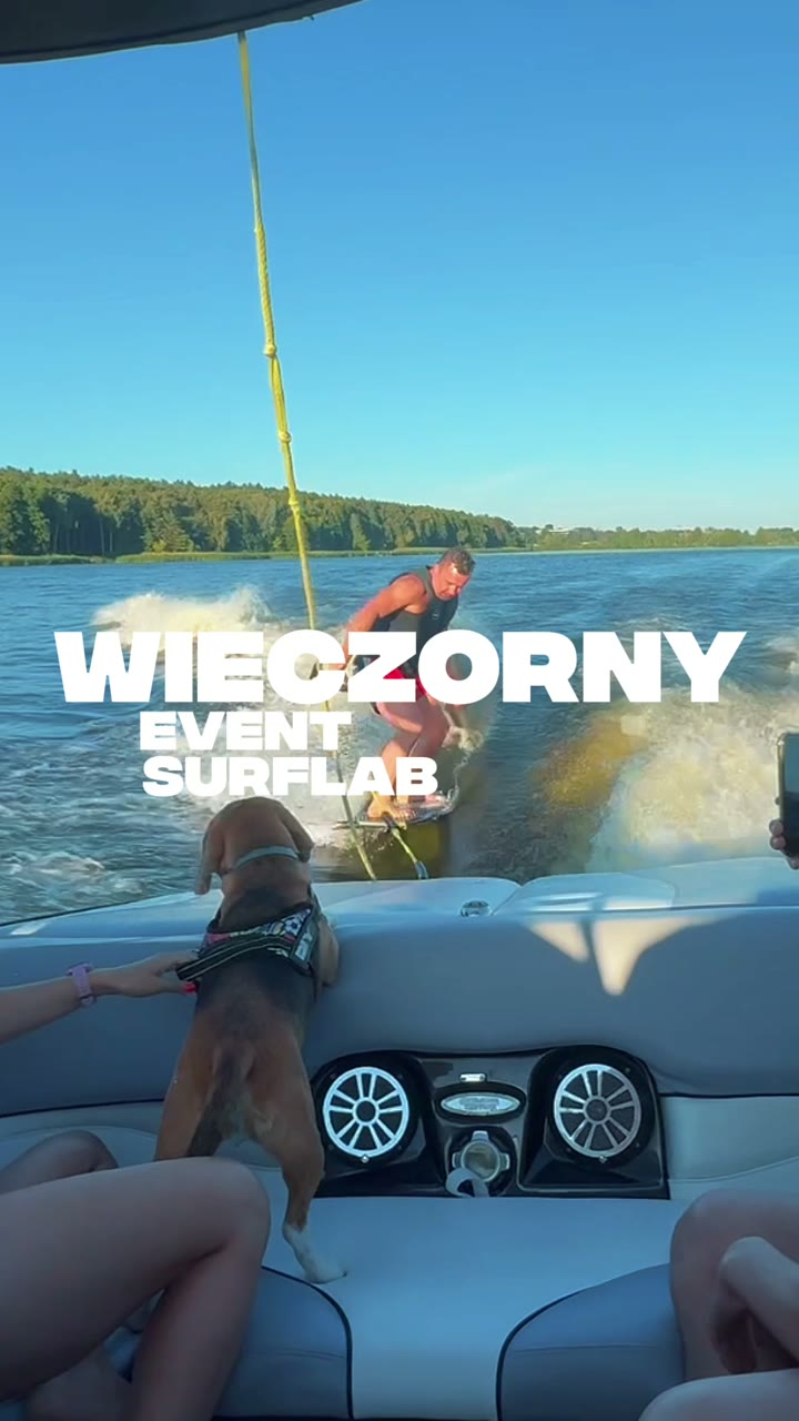 Surf o zachodzie słońca na Zalewie Zegrzyńskim